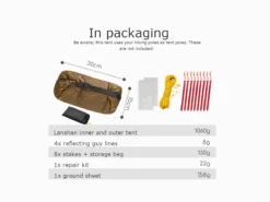 3F UL GEAR Lanshan Tent - 2 Persoons - 3 Seizoenen - Grey -Buiten Kamperen 04a239ff6cea1748