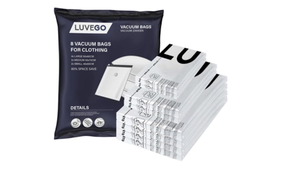 Luvego Set Van 8 Vacuümzakken 3 Luvego Set Van 8 Vacuümzakken