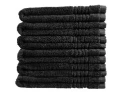 Merkloos PHLOX Supreme 30 X 50 Cm Set Van 6 Gastendoekjes - Zwart