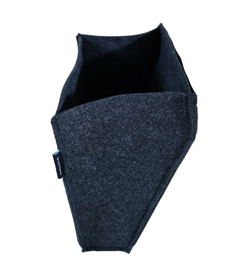 Merkloos Schaltsack24 B-stijl Vilt Opbergtas - Anthracite 4 Merkloos Schaltsack24 B-stijl Vilt Opbergtas - Anthracite - Afbeelding 2