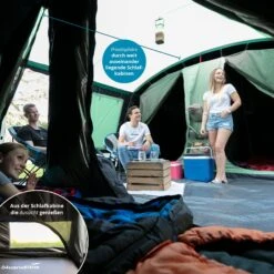 Skandika Montana 10 Sleeper Protect Tunneltent -Buiten Kamperen 0b7772a065d35051