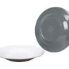 Bo-Camp Two-Tone Set Van 4 Melamine Diepe Borden - Grey -Buiten Kamperen 0eea764f13336e41