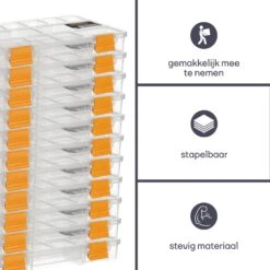 Merkloos Perel OMRC9 15-vaks Opbergdoos -Buiten Kamperen 15ca6664b182b780