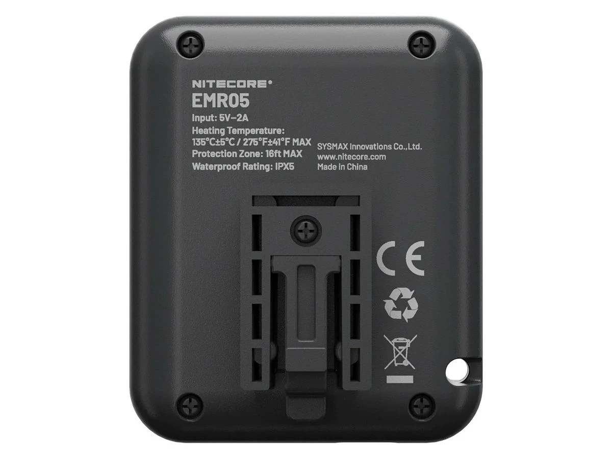 Nitecore EMR05 Muggenverjager - Black 5 Nitecore EMR05 Muggenverjager - Black - Afbeelding 3