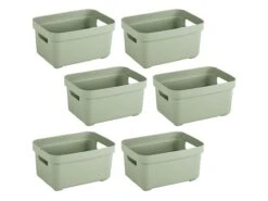Sunware Sigma Home 2,5 Liter Set Van 6 Opbergboxen - Green