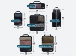 Sunflake Packing Cubes Met Compressie Rits - 6 Delig - Mesh -Buiten Kamperen 1bead169c3ec5be1