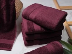 DoubleDry Hotel 50 X 100 Cm Set Van 6 Handdoeken - Bordeaux -Buiten Kamperen 1d65d14565df4b5b