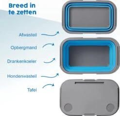 ProPlus 20 Liter Opvouwbare Picknickmand Met Deksel - Blue -Buiten Kamperen 2637360375f7f4d4