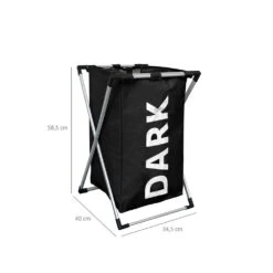 IVOL 1 Vak Zwart Opvouwbare Wasmand -Buiten Kamperen 2668fa479916b4fd