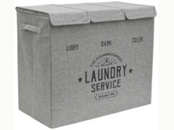 Merkloos DuneDesign 2 Vakken Wasmand - 84 Liter