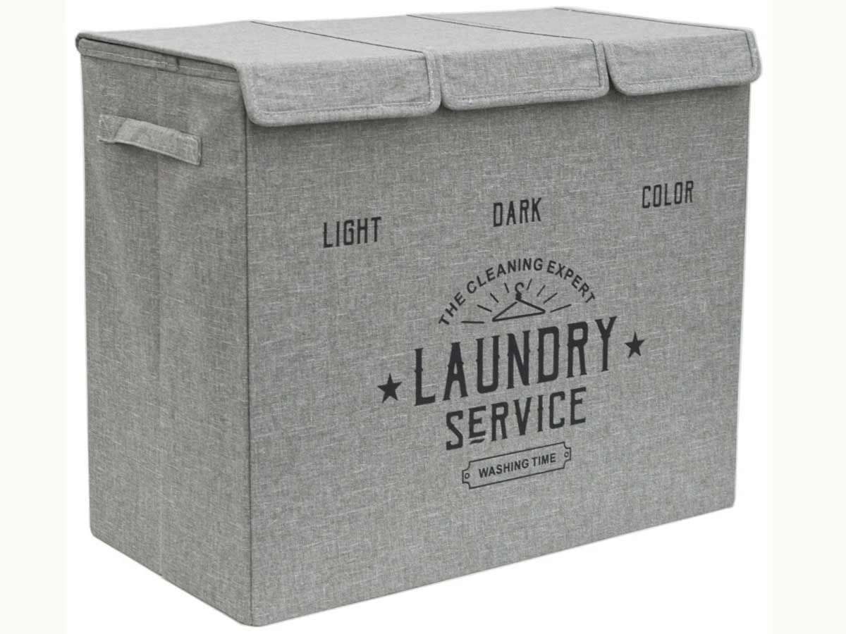 Merkloos DuneDesign 2 Vakken Wasmand - 84 Liter 3 Merkloos DuneDesign 2 Vakken Wasmand - 84 Liter