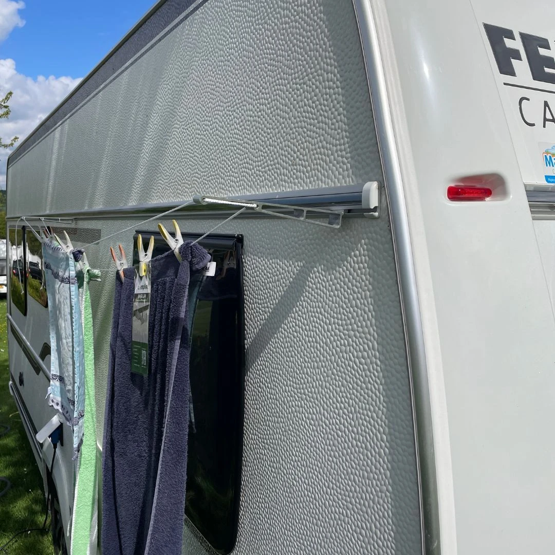 Campline Aluminium Caravan En Camper Waslijn 4 Campline Aluminium Caravan En Camper Waslijn - Afbeelding 2