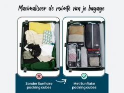 Sunflake Packing Cubes Met Compressie Rits - 6 Delig - Mesh -Buiten Kamperen 3bfacdb2d66b98d7