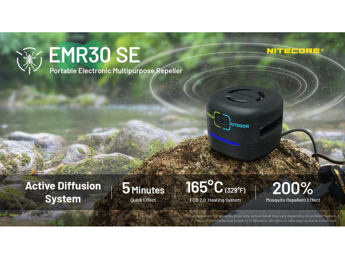 Nitecore EMR30 SE Muggenverjager 6 Nitecore EMR30 SE Muggenverjager - Afbeelding 4