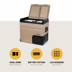 Steamy-E Dual Zone 55 Elektrische Koelbox -Buiten Kamperen 40d04fe627a37d2e
