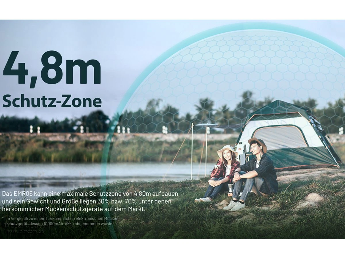 Nitecore EMR06 Oplaadbare Muggenverjager - Brown 6 Nitecore EMR06 Oplaadbare Muggenverjager - Brown - Afbeelding 4