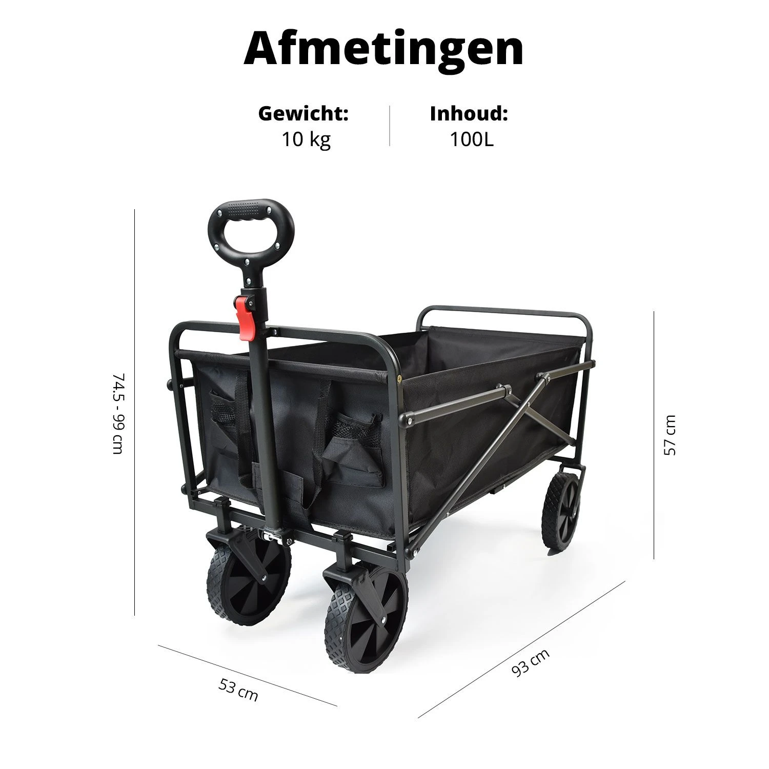 FlinQ Bolderkar - 90 Kg 5 FlinQ Bolderkar - 90 Kg - Afbeelding 3