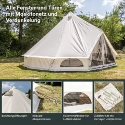Skandika Tipii 400 Technical Cotton Tent -Buiten Kamperen 486752ad2b5df8e1