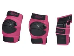 Merkloos Champz Skate Bescherming Set Voor Kinderen Roze/Zwart