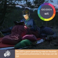 Merkloos Perel 7-leds Hoofdlamp - Grey -Buiten Kamperen 4d3ad85b7b441068