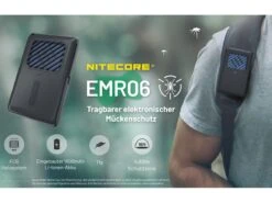 Nitecore EMR06 Oplaadbare Muggenverjager - Black -Buiten Kamperen 53ab14d7516c88dd