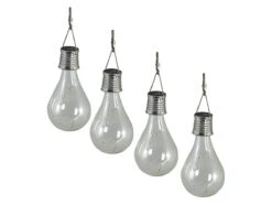 Luxform Glazen Bol Solar Tuinlamp - 4 Stuks
