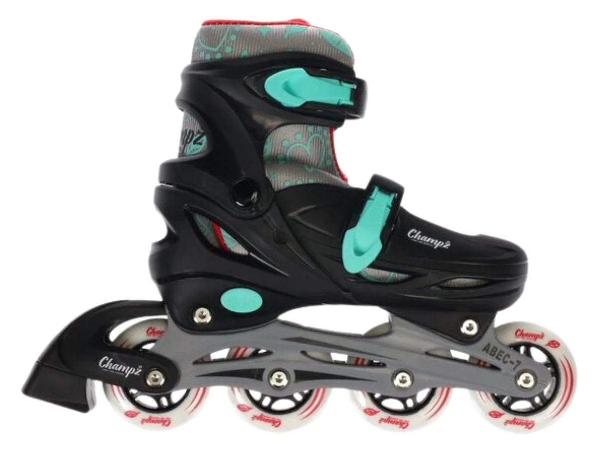 Merkloos Champz Black ABEC7 Hardboot Verstelbare Inline Skates 3 Merkloos Champz Black ABEC7 Hardboot Verstelbare Inline Skates