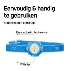 Merkloos GP CH31 40 Lumen Hoofdlamp - Blue -Buiten Kamperen 5ea5d32e8f012561