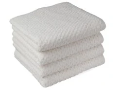 DoubleDry Popcorn 70 X 140 Cm Set Van 3 Handdoeken - Crème