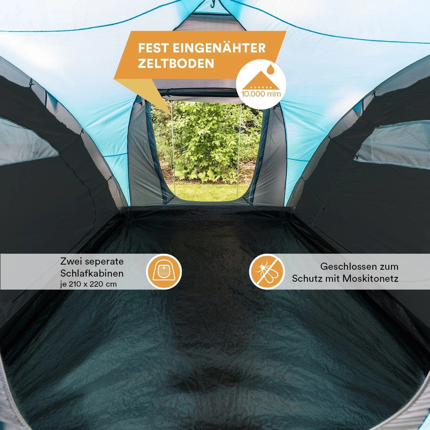 Skandika Hammerfest 6 Protect Koepeltent 5 Skandika Hammerfest 6 Protect Koepeltent - Afbeelding 3