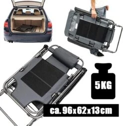 AMANKA 180 X 60 Verstelbare Relaxstoel - Dark Grey -Buiten Kamperen 623c87a6d216d0.41841746