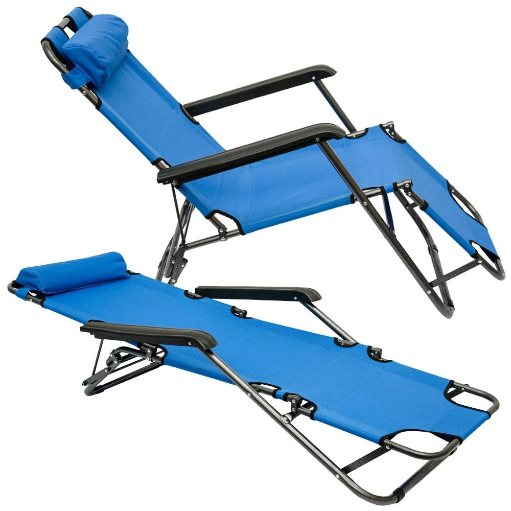 AMANKA 155 X 60 Verstelbare Relaxstoel - Blue 5 AMANKA 155 X 60 Verstelbare Relaxstoel - Blue - Afbeelding 3