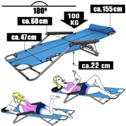 AMANKA 155 X 60 Verstelbare Relaxstoel - Blue 13 AMANKA 155 X 60 Verstelbare Relaxstoel - Blue -Buiten Kamperen 623c87df6c1bd3.78377288