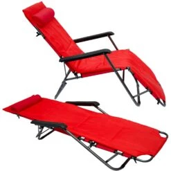 AMANKA 180 X 60 Verstelbare Relaxstoel - Red 12 AMANKA 180 X 60 Verstelbare Relaxstoel - Red -Buiten Kamperen 624195545042d9.78557177