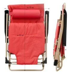 AMANKA 178 X 60 Verstelbare Relaxstoel - Red -Buiten Kamperen 6241955b580d12.06812223