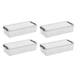 Sunware Q-line 6,5 Liter Set Van 4 Opbergboxen