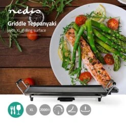 Nedis FCTE110EBK50 Teppanyaki Tafelgrill - Black -Buiten Kamperen 62c6c41babc9d2.63492900