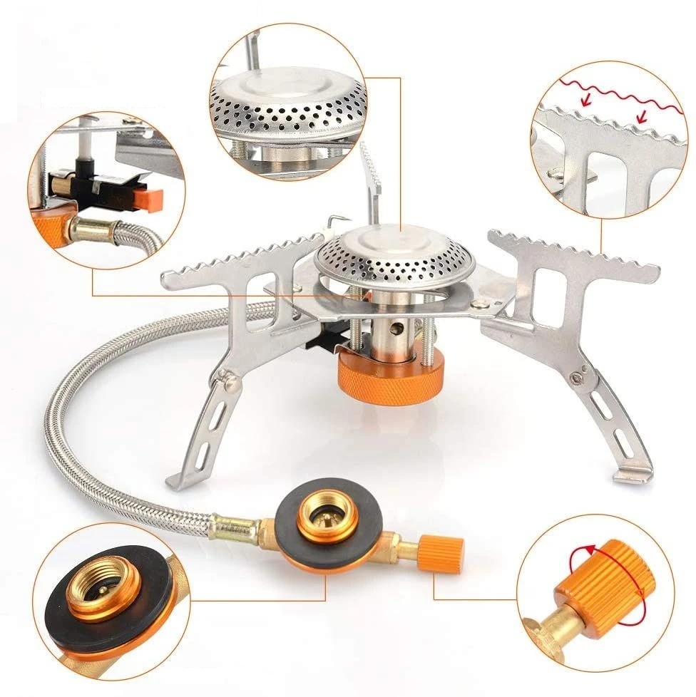 Campingwise Opvouwbare Gasbrander 4 Campingwise Opvouwbare Gasbrander - Afbeelding 2