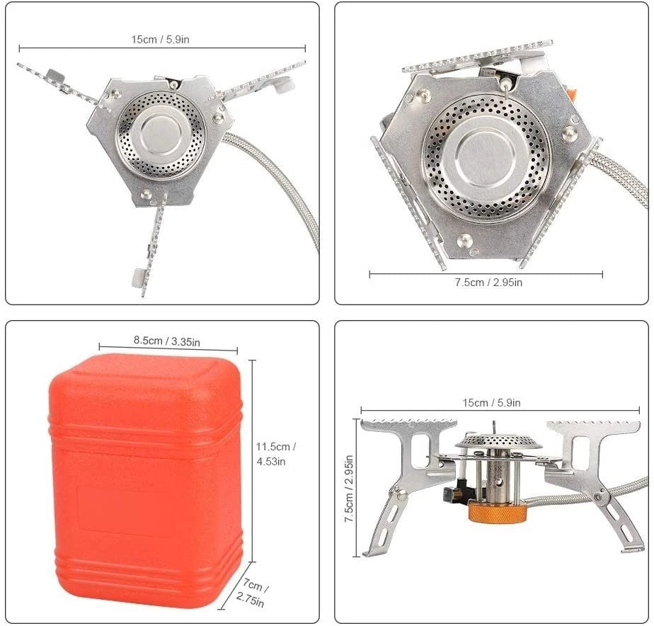Campingwise Opvouwbare Gasbrander 5 Campingwise Opvouwbare Gasbrander - Afbeelding 3