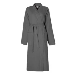 Seahorse Waffle Graphite Kimono Badjas