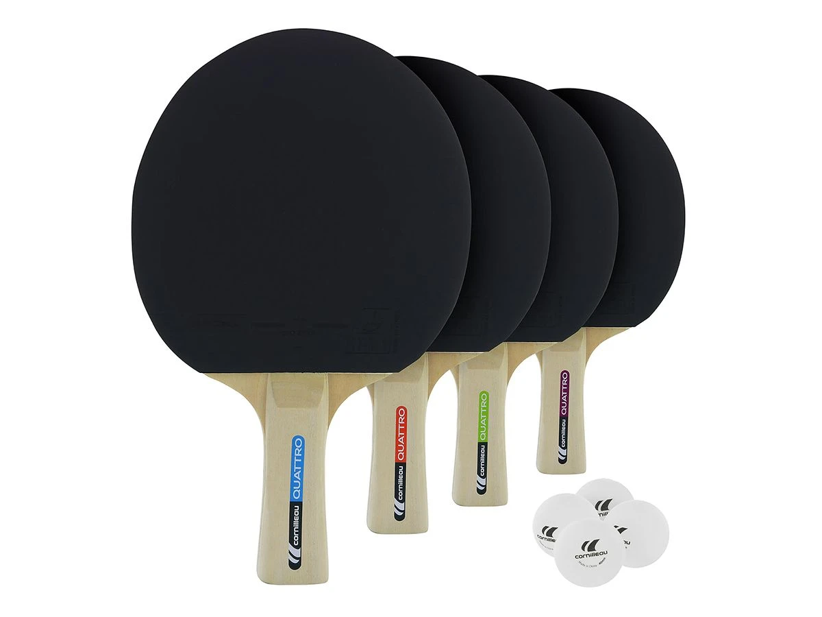 Merkloos Cornilleau Sport Pack Quatro Tafeltennbatjes 3 Merkloos Cornilleau Sport Pack Quatro Tafeltennbatjes