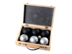 Merkloos Buffalo Gepoedercoat Jeu De Boules Set In Houten Doos