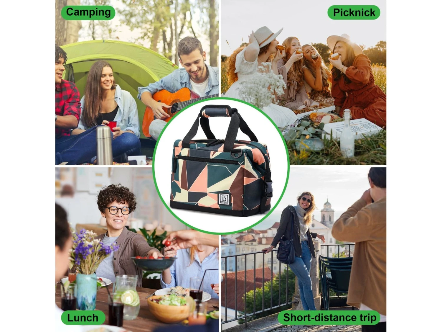 Merkloos Brisby Abstract Colours 12 Liter Koeltas 8 Merkloos Brisby Abstract Colours 12 Liter Koeltas - Afbeelding 6