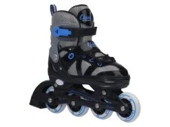Merkloos Champz Blauw ABEC7 Semi-Softboot Verstelbare Inline Skates -Buiten Kamperen 65250bc3e787c4.84835351