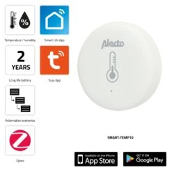 Alecto SMART-TEMP10 Smart Zigbee Rookmelder -Buiten Kamperen 656a0a37dc3280.79176090