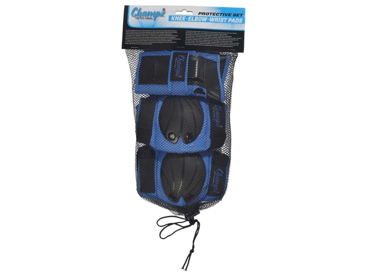 Merkloos Champz Skate Bescherming Set Voor Kinderen Blauw 6 Merkloos Champz Skate Bescherming Set Voor Kinderen Blauw - Afbeelding 4