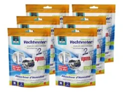 Bison Compact 100 Gram Vochtvreter Met Hanger - 6 Stuks