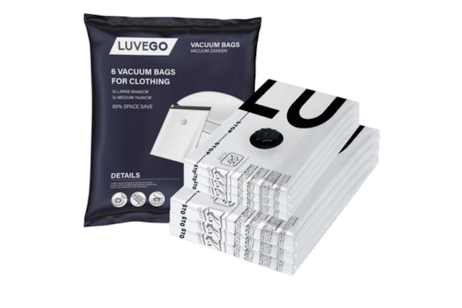 Luvego Set Van 6 Vacuümzakken 3 Luvego Set Van 6 Vacuümzakken