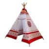 Merkloos Sunny 60 LED Tipi Tent - Red/white -Buiten Kamperen 6638b8830acca4.53040960