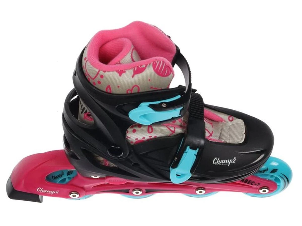 Merkloos Champz Beginner Kinder Inline Skates Roze Hardboot ABEC7 6 Merkloos Champz Beginner Kinder Inline Skates Roze Hardboot ABEC7 - Afbeelding 4